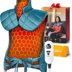 Weighted Heating Pad for Neck, Shoulders & Back – 25”x35” Large Electric Heating Pad, Relaxing Warmth, Great Gift