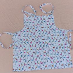 Kids Reversible Llamas Apron-Handmade-Ages 2-4 