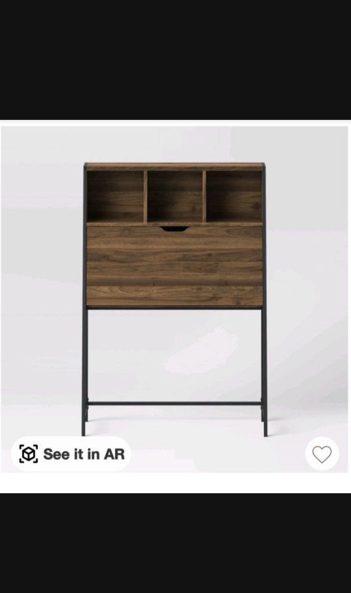 NEW MSRP 200 Loring Wood Secretary Desk with Hutch and Charging Station Walnut Threshold for Sale in Rancho Cucamonga CA OfferUp