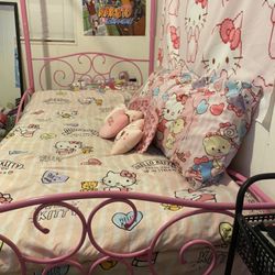 Twin Bed frame Pink 