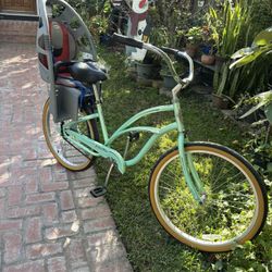 ELECTRA SINGLE SPEED WITH BABY SEAT INCLUDED READY TO RIDE 