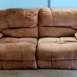 Double Recliner Couch