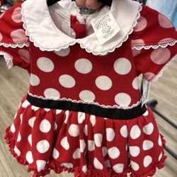 Disney Baby Girl minnie mouse costume onsie size 9-12 month
