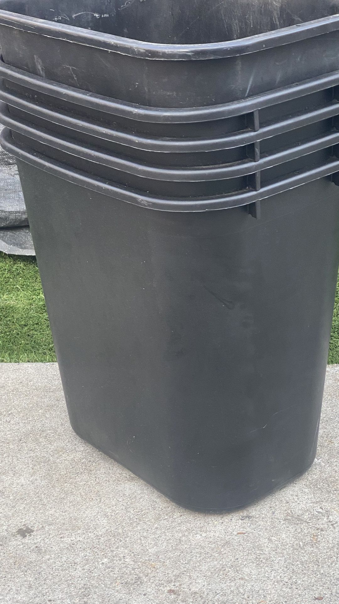 Black Trash Cans