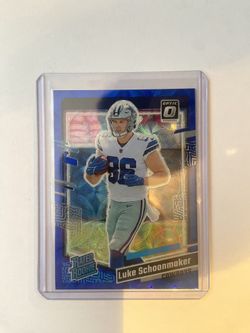 2023 optic rated rookie, blue scope, Luke Schoonmaker