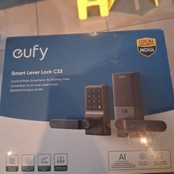 eufy Security Smart Lock C33, Keypad Door Lock with Handle, Fingerprint Door Knob, Keyless Entry Door Lock for Front Door and Bedrooms, Electronic Dea