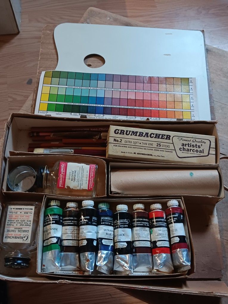Vintage Grumbacher Oil Paint Set