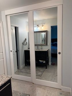 Sliding closet doors