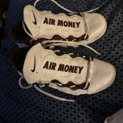 Rare Nike Air, Money Shoes, Great Condition Make A Reasonable Offer. You Can Reach Me At Area Code (contact info removed).