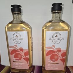 New Aromatherapy Orange + Ginger Body Wash 10 oz