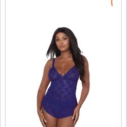 Blue 2 Piece Lace 