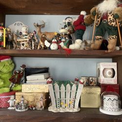 Vintage and Modern Christmas Figurines Decor $5-20