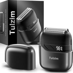 Electric Foil Shaver for Men: Cordless Electric Razor for Face & Beard - 3 Floating Blades, 100-Min Runtime, USB-C Fast Charge, IPX7 Waterproof for Tr