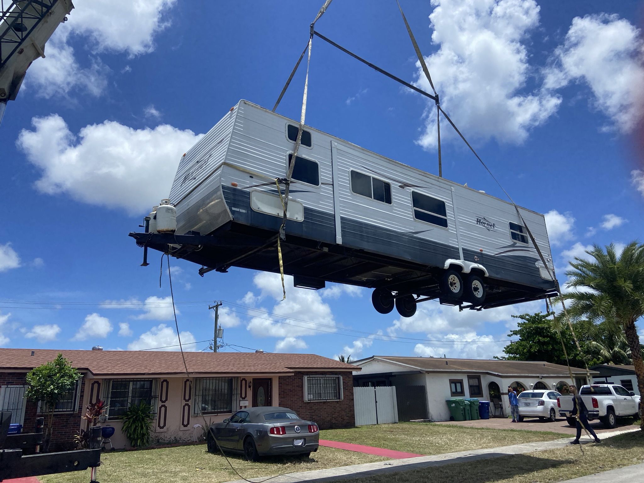 Rv Trailer,shed Relocate Casita Crane 🏗️