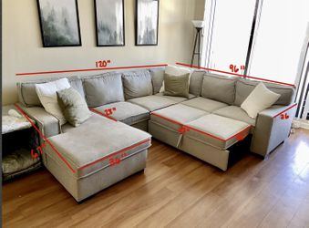 Playscape gray 4 piece 2024 right arm facing sectional