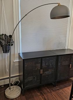 Modern Arched Floor Lamp - Like New!