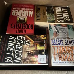 7 Boxes of fiction books