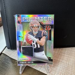 2024 Prizm #PJ-JBN Jermaine Burton Premier Jerseys silver Rc Rookie