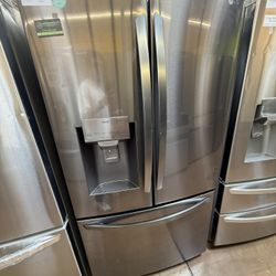 LG dark stainless steel refrigerator 