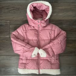 Sam Edelman Girl’s Sherpa-Trim Puffer Jacker