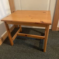 Wooden Table End Corner 