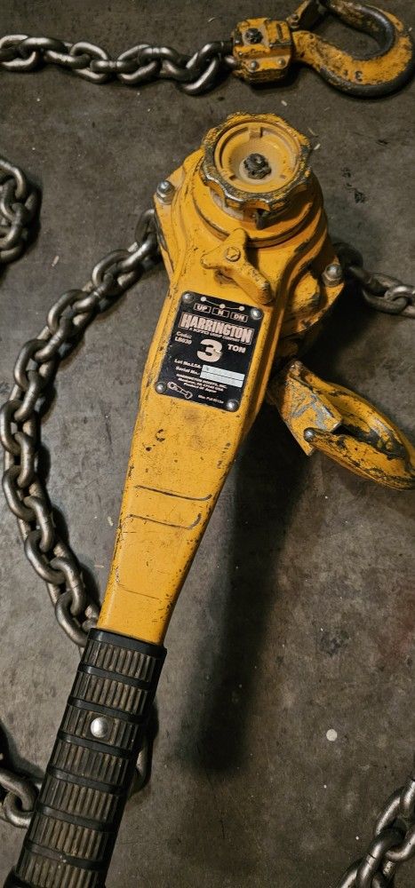 Come Along Chain Hoist 3 Ton Harrington
