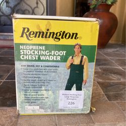 Remington Neoprene Stocking-Foot Chest Waders New L S 4mm Waterproof Fishing