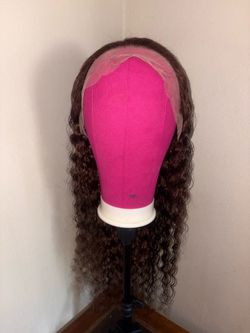 30 Inch Chocolate Brown Deep Wave 13X6 Lace Front Wigs Human Hair $225 OBO