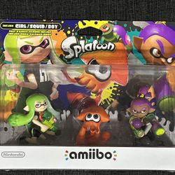 Amiibo Splatoon Inkling Girl/Squid/Boy Alternate Colors