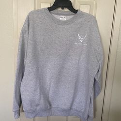 US Air Force Sweatshirt Gray Adult Large