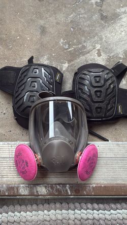 3M Respiratory mask and knee pads