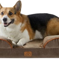 Bedeaux Large Convoluted Foam Pet Sofa Brown