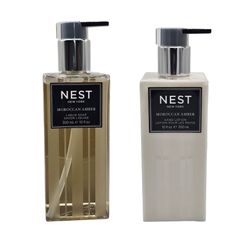 🎁 LAST-MINUTE GIFT! BUNDLE OF 6 – NEST New York Moroccan Amber Hand Soap & Lotion | Luxury Bath Set | New