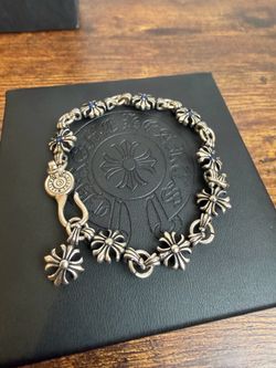 Chrome Hearts Silver Cross Bracelet
