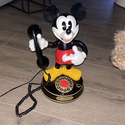 vintage mickey mouse landline phone