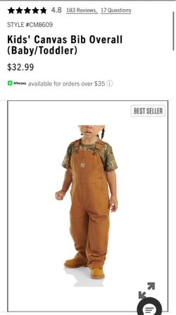 Kids Carhartt overalls (24m)