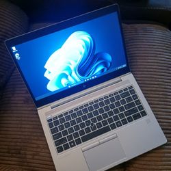 HP EliteBook 14" Laptop Intel Core i5-8350u 8 GB RAM 256 GB SSD Webcam 1080P FHD LCD USB C Thunderbolt Port Windows 11 Professional 
