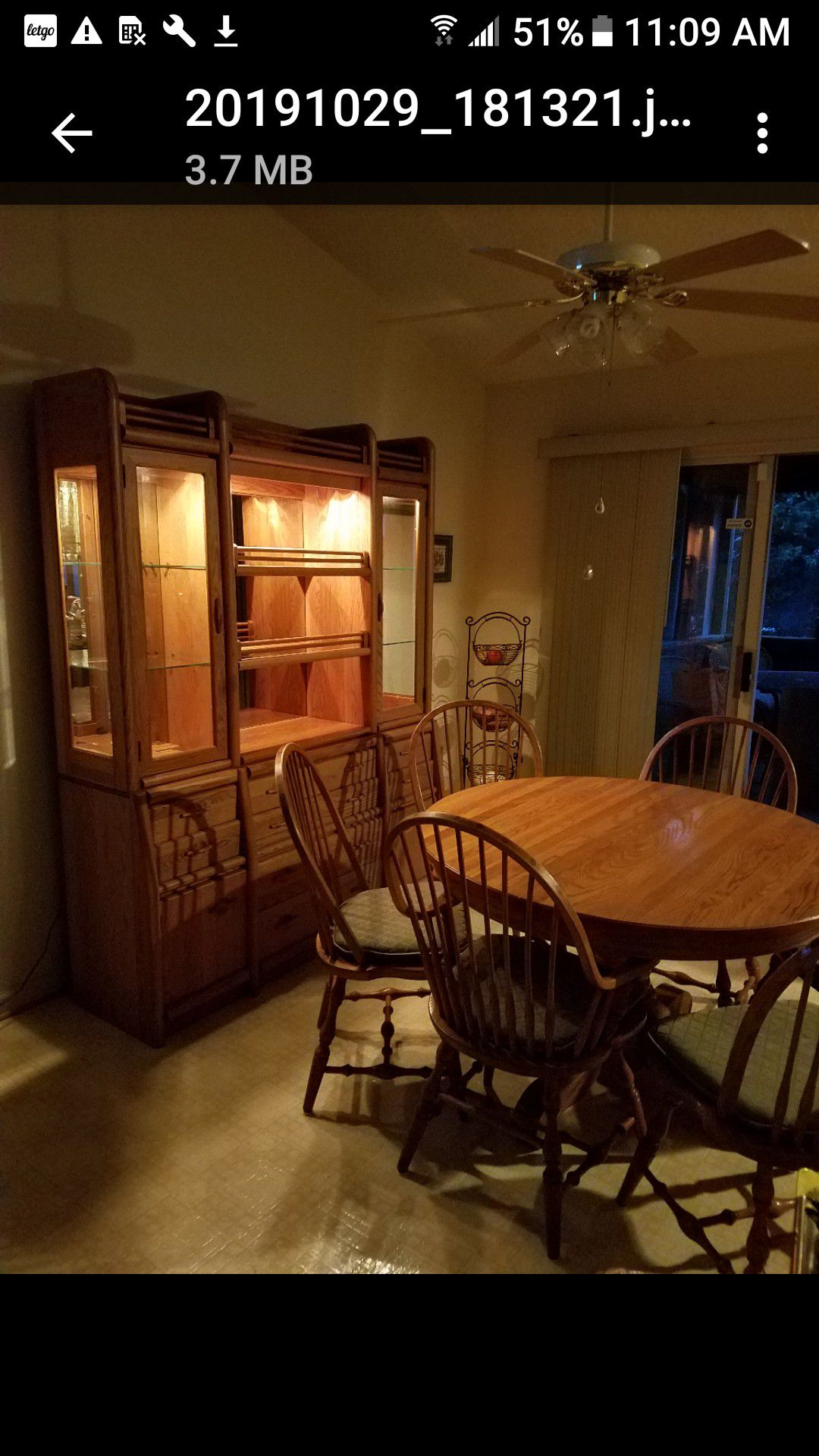 Hutch and dining table