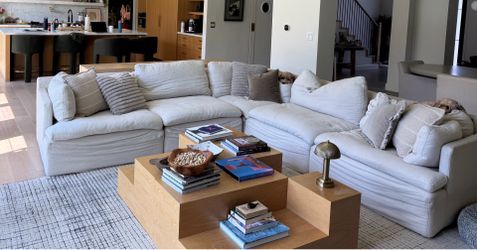 High end couch.  Big