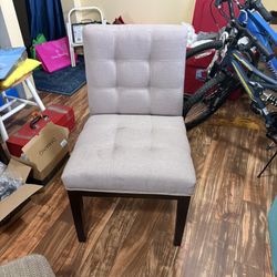 2 Fabric Chairs- Tan