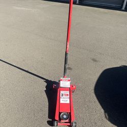 Pittsburgh Automotive 3 Ton Heavy Duty Ultra Low Profile Steel Floor Jack with Rapid Pump Quick Lift. 