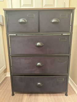 Fabric Drawer Dresser 12x23.75x33.75”