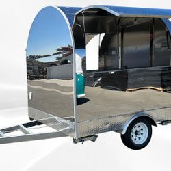 77 in Food Vending Trailer Mobile Concession Both windows FT27