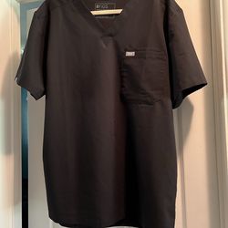 FIGS Healthcare Scrubs Shirt & Pants -Mens Black/ Worn once-Washed once/ New Condition