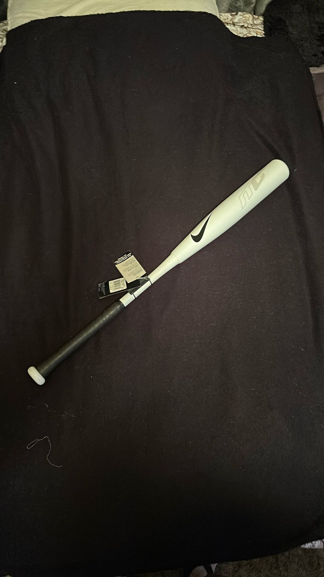 Brand New Full Metal Barrel Pure Carbon Handle White Unisex Nike Professional Baseball Bat With Real Leather Cover