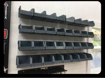 Wall storage rack / bins