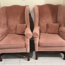 Ethan Allen Wing Back Chairs