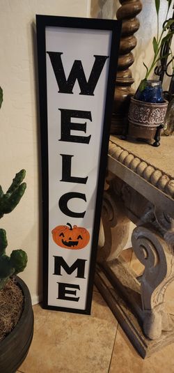 Halloween Welcome Porch Sign