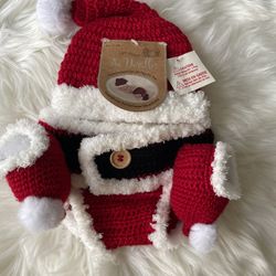 Santa Baby Crochet Baby/New Born Set /photo Outfit