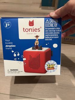 BRAND NEW Tonies Starter Set – Toy Story Edition (Red Toniebox with Woody Figure)